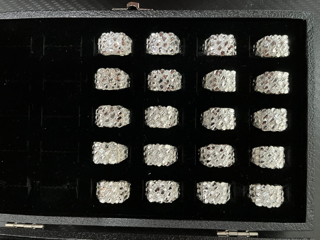 925 silver nugget rings