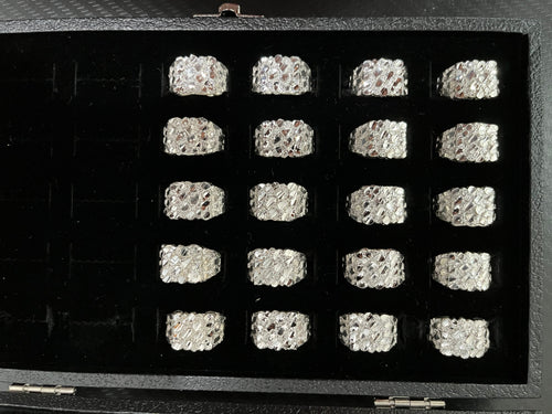 925 silver nugget rings