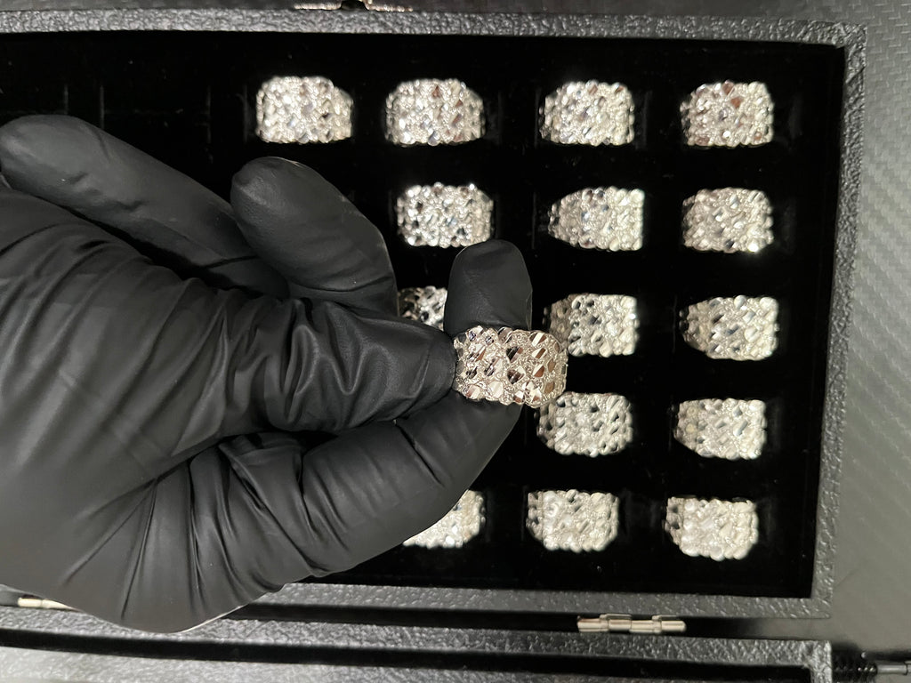 925 silver nugget rings