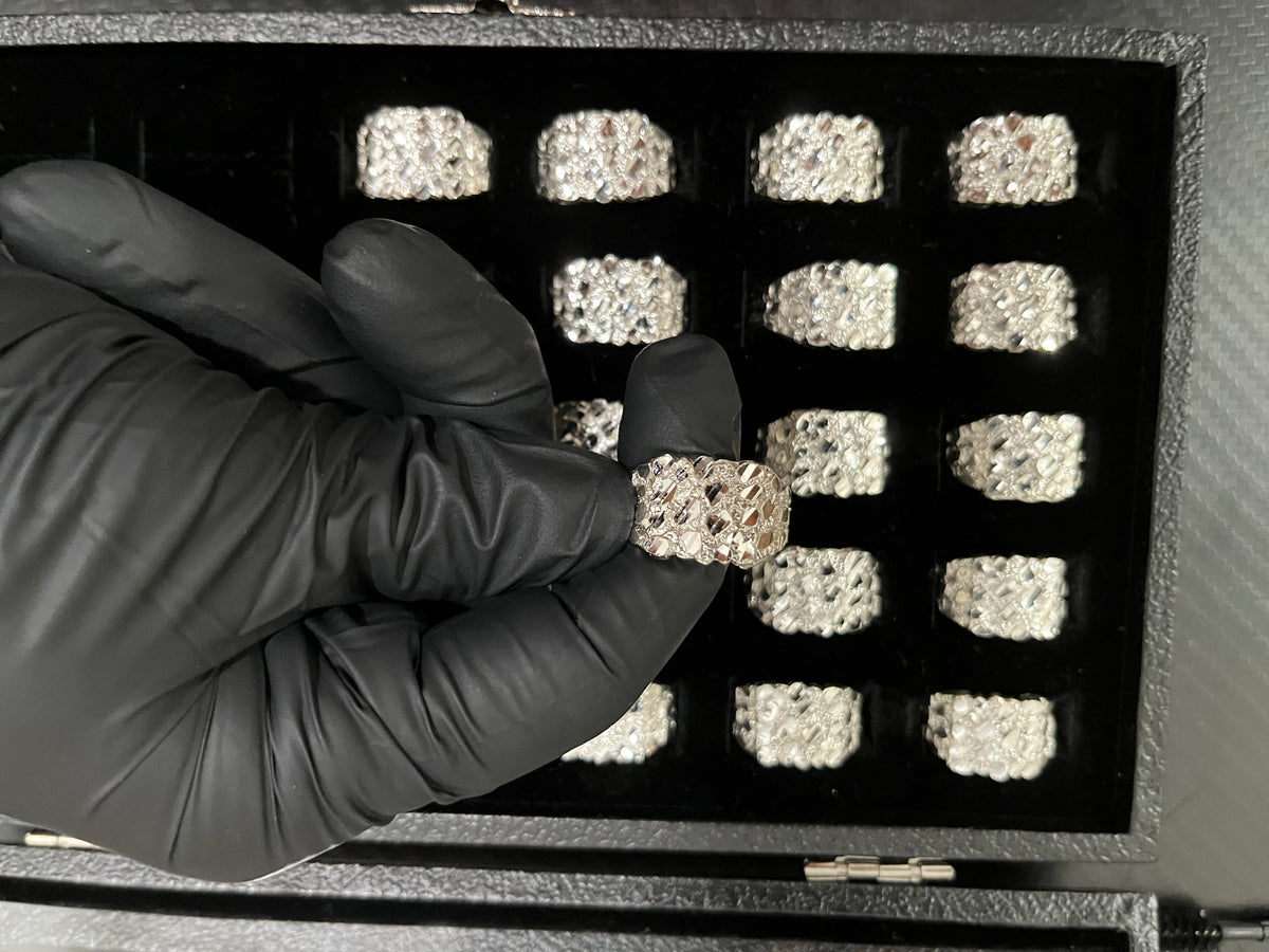 925 silver nugget rings