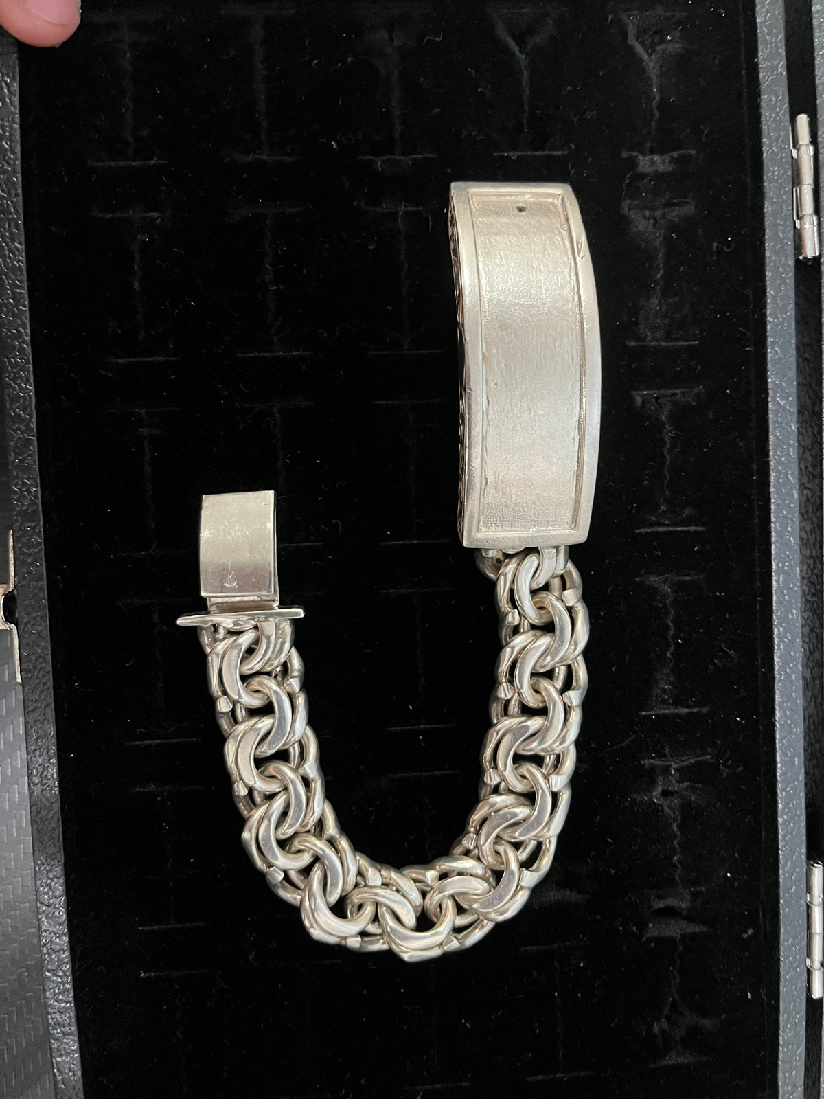 Chino Link style bracelet with id