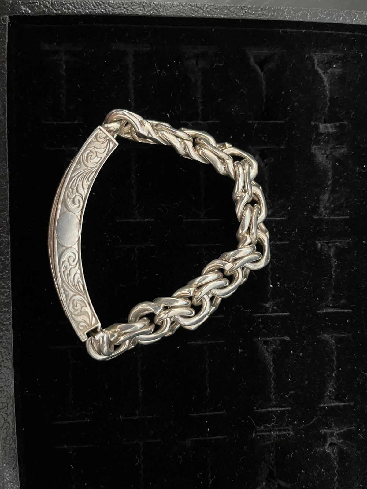 Chino Link style bracelet with id