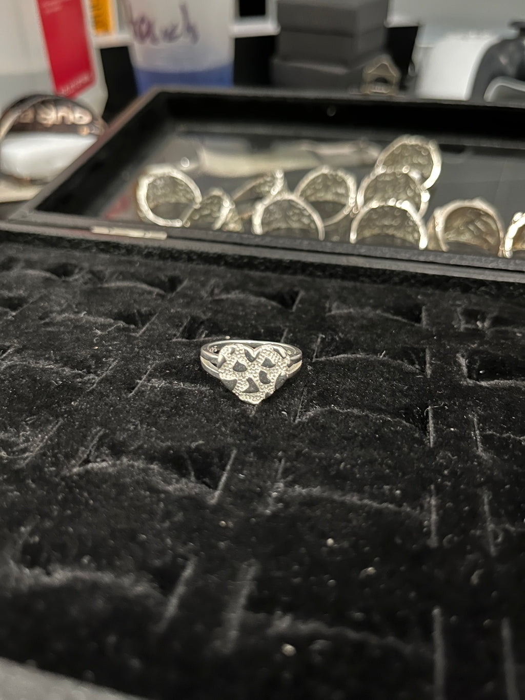 Small Heart Nugget Ring